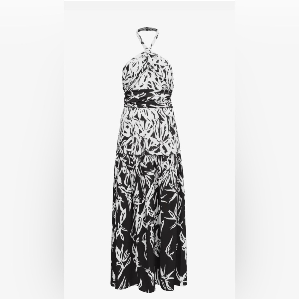 Proenza Schouler Floral Halter Midi Dress Size 8